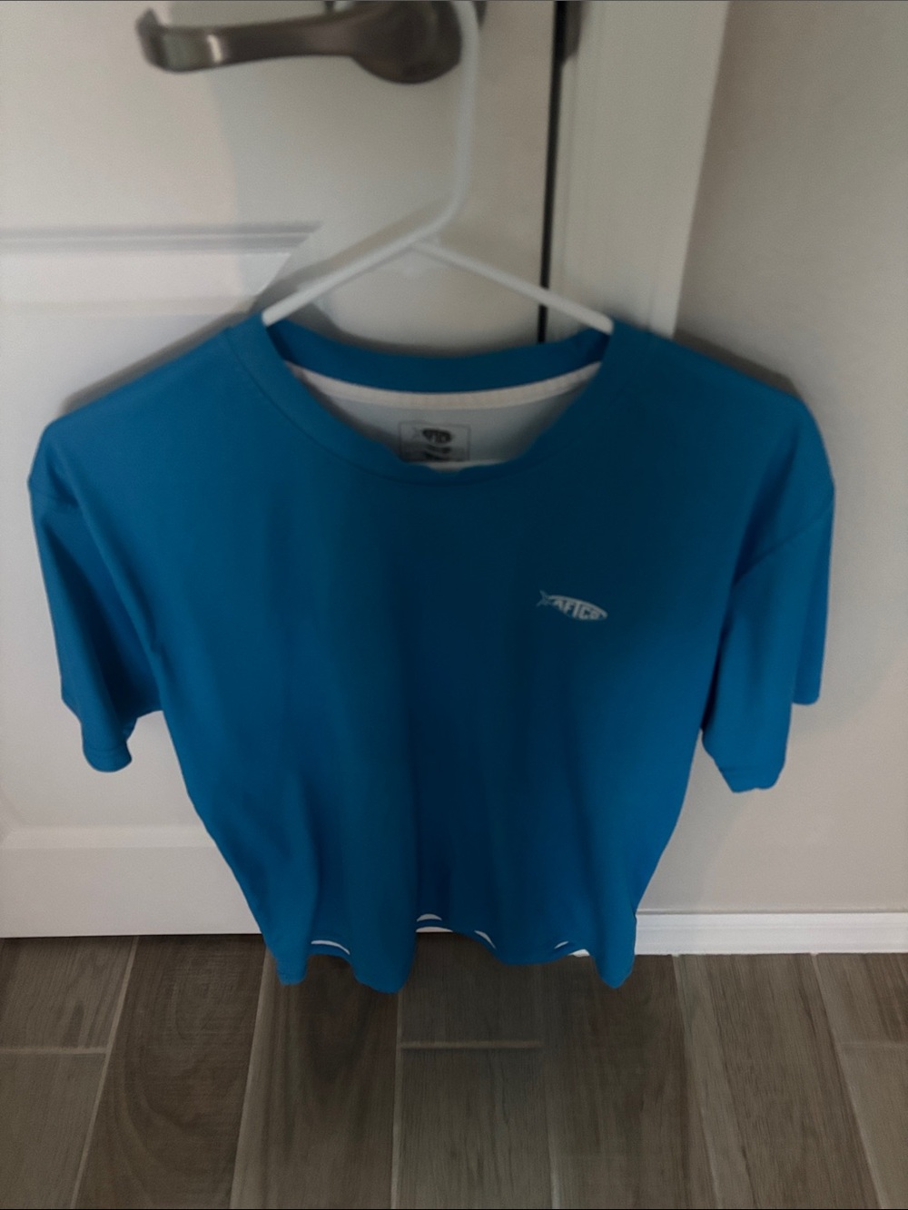 AFTCO Teal-Blue Short Sleeve Performance Tee